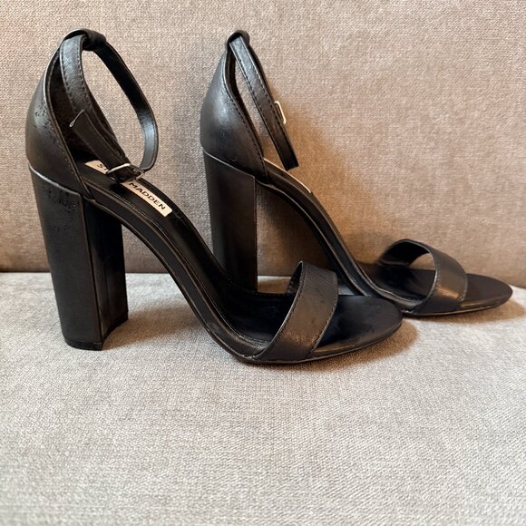 Steve Madden Leather Block Heel - Picture 1 of 4